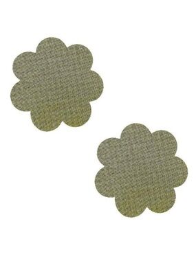 Gold Dot Flower Nipple Pasties Festival Rave Adhesive Covers